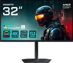 „Gigabyte MO32U“ 31,5 colių OLED 4K UHD žaidimų monitorius – 3840 x 2160, 165 Hz, 0,03 ms, 250 cd/m², „Display HDR True Black 400“, HDMI 2.1, „DisplayPort“ 1.4