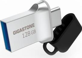 „GIGASTONE“ 128GB „Nano Luxury“ dvigubas diskas, Z50 USB 3.2 Gen 1, 2-in-1 USB-A ir Type-C, 100MB/s ypač greitas, metalinis korpusas, „Plug & Play“ funkcija, suderinamas su išmaniaisiais telefonais, kompiuteriais, „Mac“, televizoriais ir automobiliais,