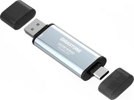 „Gigastone“ išorinis SSD diskas, 1 TB, USB-A + C, greitis iki 1 050MB/s, skirtas „PS5“, „iPhone 16“, 4K, 60 kadrų per sekundę, „ProRes“, USB 3.2 Gen 2, nešiojamas „Fuse“ kietasis diskas, skirtas „MacBook“, „iPad“, „PlayStation“, „Xbox“, „Duo Go“