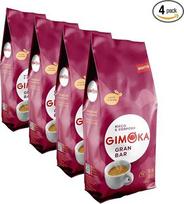 „Gimoka“ kavos pupelės – 1 kg – „Gran Bar“ mišinys – stiprumas 12 – pagaminta Italijoje – 1 kg pakuotė (4 vnt. pakuotė)