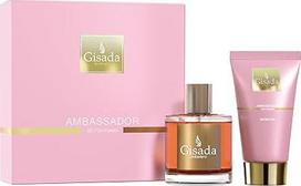 „Gisada Ambassador“ moterims skirtas rinkinys: kvepalai „Eau de Parfum“ purškiklis 50 ml + dušo gelis 100 ml
