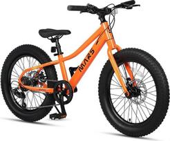 „Glerc“ 24 colių „Fat Tire“ kalnų dviratis berniukams, mergaitėms ir paaugliams su 6 greičių „Shimano“ pavarų sistema ir „Dual-Disc“ stabdžiais, siūlomas įvairių spalvų