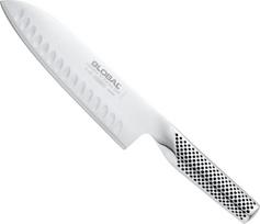 „GLOBAL G-80“ „Santoku“ peilis su dantytu kraštu – 18 cm – profesionalus japonų „Santoku“ peilis, pagamintas iš „Cromova 18“ nerūdijančio plieno