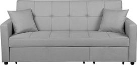 „Glomma“ praktiška sofa su miego funkcija, svečių lova, minkšta sofa, šviesiai pilkos spalvos