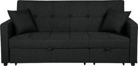 „Glomma“ sofos-lova su miego funkcija, svečių lova, minkšta sofa, juoda