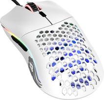 „GLORIOUS Gaming Model O“ laidinė žaidimų pelė – 67 g, ypač lengva, korio formos konstrukcija, RGB apšvietimas, „Pixart 3360“ jutiklis, „Omron“ jungikliai, tinka naudoti abiem rankomis – matinė balta