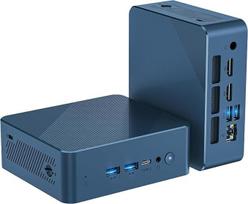 „Glorlin GT100“ mini kompiuteris, „AMD Ryzen 5 3501U“ (4C/8T, iki 3,7 GHz), 8GB DDR4, 256GB M.2 2280 NVMe SSD, mini staliniai kompiuteriai su „Windows 11 Pro“ operacine sistema, skirti biurui ir darbui, „Bluetooth“ 5.3, „Wi-Fi 6“