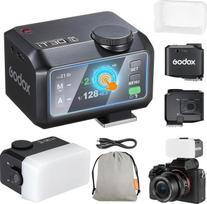 „Godox iT30Pro-L“ iT30Pro L „Mini“ fotoaparato blykstė su baltu difuzoriumi, „Speedlite 560“ fotoaparato blykstė, veikianti visiškai belaidžio valdymo režimu (siųstuvas ir imtuvas), 2,4 GHz TTL, jutiklinis ekranas, skirta „Leica“ DSLR fotoaparatams (juoda