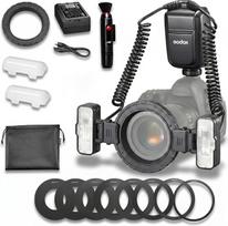 „Godox MF-T76C“ TTL makro dvigubas blykstė, skirta „Canon“ fotoaparatams, 76 Ws, GN 22,4, su reguliuojamomis dvigubomis galvutėmis, 1,2 s pakrovimo laikas, HSS, skirta makro fotografijai, papuošalų, vabzdžių ir dantų fotografijai