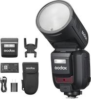 „Godox V100-C“ 100 Ws jutiklinio ekrano fotoaparato blykstė „Speedlite“, skirta „Canon“ fotoaparatams, su nuimama papildoma blykste, USB-C įkraunama baterija, 2,4 GHz „X“ belaidis HSS TTL blykstė, skirta „Canon“ R5, R6, R6II, R7, R8, RP, R, R50, 90D, 6D,