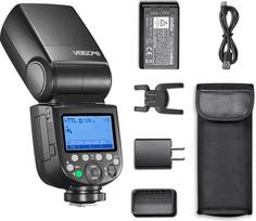 „Godox V860III-N“ blykstė, skirta „Nikon“ fotoaparatams, 76 Ws, 2,4 GHz HSS fotoaparato blykstė, ciklo trukmė 0,01–1,5 s, 7,2 V/2600 mAh ličio jonų akumuliatorius, 10 lygių LED modeliuojamoji lemputė, fotoaparato blykstė „Speedlite“