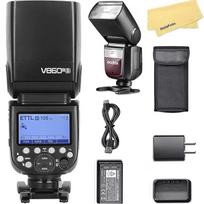 „Godox V860III-S“ fotoaparato blykstė, skirta „Sony Speedlite“ fotoaparato blykstei | 76 W, 2,4 GHz, TTL, HSS, 1/8000, 480 blyksnių esant maksimaliam galingumui, 0,01–1,5 s pakrovimo laikas, 10 pakopų LED modeliuojamoji lemputė