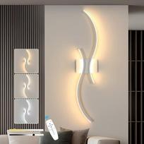„Goeco“ LED sieninis šviestuvas su reguliuojamu apšvietimu, 80 cm, 32 W, 3600 LM, 3000 K – 6500 K, baltas