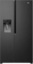„Gorenje“ NRS917E61BX šaldytuvas su ledo, smulkintų ledo gabaliukų ir vandens išpylimo įrenginiu, 528 l, vandens rezervuaras, „PureFlat“ serija, „CripZone“, „MultiFlow 360°“, „Xtra Ruam“, PxAxG: 91,1×178,6×62,4 cm, matinė juoda