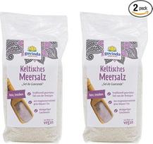 „Govinda“ smulkios Keltų jūros druskos (2 x 500 g) | „Sel de Guerande“ | Nerafinuota ir natūrali | Rankų darbo, pagaminta Prancūzijoje | Gausu magnio | Be dirbtinių priedų | Idealiai tinka maisto gaminimui