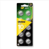 „GP Batteries“ CR2032 3 V ličio mygtukinė baterija (10 vnt. pakuotė)