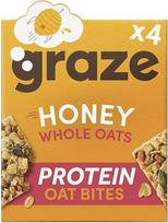 „Graze“ medaus ir baltymų avižinių dribsnių užkandžiai, 120 g