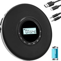 „Greadio“ CD grotuvas – nešiojamas „Discman“ CD grotuvas su 1000 mAh baterija