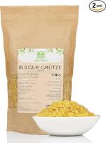 „Green Essence“ kietųjų kviečių kruopos „Bulgur“ (stambios) 2 kg – universalus bulvių, ryžių ir makaronų pakaitalas - Kviečių kruopos, turinčios daug ląstelienos ir baltymų – aukštos kokybės, 2 x 1 kg | „Bulgur Grütze“ – bulvių, ryžių ir makaronų pakaital