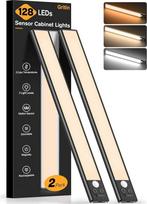 „Gritin“ 37,5 cm LED šviestuvas, montuojamas po spintele, virtuvės spintelių apšvietimas, juodos spalvos