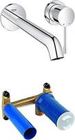 „Grohe Essence“ 19967001 dviejų skylučių praustuvo maišytuvas (230 mm) + „Grohe“ vienos rankenėlės įleidžiamas universalus montavimo korpusas