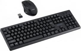 „Grundig“ belaidžio klaviatūros ir pelės rinkinys – QWERTY su 104 klavišais – kompiuterinė pelė su 3 DPI lygiais – komplekte yra USB-A imtuvas – juodos spalvos