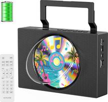 „Gueray“ radijas su CD grotuvu, nešiojamas, su „Bluetooth“ garsiakalbiu ir ekranu | CD grotuvas, vaikų „Discman“, su nuotolinio valdymo pultu, USB atkūrimu, 3,5 mm AUX jungtimi, ausinių lizdu ir apsauginiu dangteliu nuo dulkių