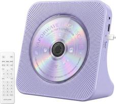 „Gueray“ radijas su CD grotuvu, „Bluetooth“ ir garsiakalbiu, ekranu, violetinės spalvos