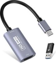 „Guermok“ 4K vaizdo įrašymo plokštė, USB 3.0, HDMI į USB-C, HDMI vaizdo įrašymo plokštė