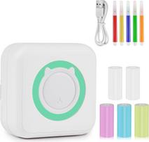 „GuKKK“ mini spausdintuvas, mobilusis nuotraukų spausdintuvas, nešiojamas mini nuotraukų spausdintuvas, belaidis nuotraukų spausdintuvas, terminis spausdintuvas, išmaniojo telefono „Bluetooth“ spausdintuvas, skirtas mokymosi pagalbai, mokymosi užrašams, d