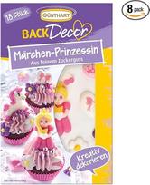 „Günthart BackDecor“ | 18 skirtingų cukrinių figūrėlių „Pasakų princesė“ | Princesė | Arklys | Gėlės | Karūna | Širdis | Kaselė |