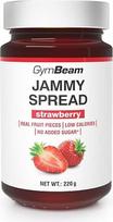 „GymBeam Jammy Spread“ – želė be cukraus, vaisių užtepėlė su vaisių gabaliukais, be riebalų, mažai kalorijų, idealiai tinka svorio metimui, skaniai saldi, puikiai tinka duonai, košėms ir desertams (220 g, braškių)