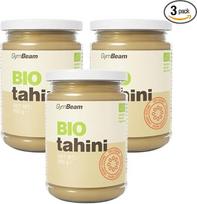 „GymBeam“ ekologiška tahini sezamo pasta – aukštos kokybės sezamo pasta, pagaminta iš nulupytų sezamo sėklų, turinti daug sveikų riebalų ir ląstelienos, mažai angliavandenių, be priedų (300 g (3 vnt. pakuotė))