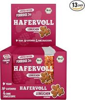 „Hafervoll Porridge2Go“ imbierinių sausainių skonio avižų batonėliai, žiemos leidimas, 13 vnt. po 55 g
