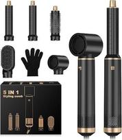 „Hairstyer“ 5-in-1 plaukų formavimo prietaisas su purkštuvu, „Airbrush“ 5-in-1 „Air Styer“, „Airstyler“ – daugiafunkcinis plaukų džiovintuvo ir šepečių rinkinys, skirtas garbanoms, išlyginimui, bangavimui ir glotnumui, „Magic Styler“ visų tipų ir ilgio pl