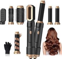 „Hairstyler“ 6-in-1 oro šukuosenų formavimo rinkinys, 1000 W apvalus plaukų džiovinimo šepetys, plaukų džiovintuvas su oro suktukais, skirtas džiovinti ir formuoti šukuoseną, apvalus plaukų džiovinimo šepetys, plaukų džiovinimo šepetys, karšto oro šepetys