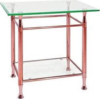 „HAKU Furniture“ 39120 šoninis staliukas, padengtas variu, plotis: 58 x gylis: 43 x aukštis: 52 cm