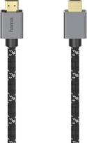 „Hama“ HDMI kabelis, 2 m ilgio, „Ultra HD 8K“ (itin greitasis HDMI kabelis su HDR, HEC, eARC, paauksuotas, monitoriaus kabelis su tvirta danga, skirtas prijungti kompiuterį ar nešiojamąjį kompiuterį prie monitoriaus, televizoriaus, projektoriaus, „PlaySta