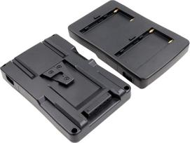 „HangTon“ NP-F970, F750, F550 baterijos plokštelės į „V-Lock“ / „V-Mount“ užsegimo laikiklio adapterį-konverterį su „D-Tap“ jungtimi, 16,8 V, skirtas „Sony“ ir „Anton Bauer“ kamerų monitoriams