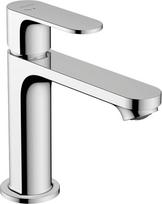 „Hansgrohe Rebris S“ praustuvo maišytuvas su išliejimo antgaliu, aukštis 110 mm, su traukiamąja virvele, vandens taupymo funkcija, energiją taupantis, chromuotas