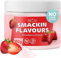 „He-Ju“ skonio milteliai „Strawberry Dream“ 150 g, veganiški, be pridėto cukraus, tinka keto dietai