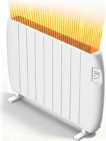 „Heallux“ elektrinis konvektoriaus šildytuvas, elektrinis radiatorius, 2000 W, konvektoriaus šildytuvas su LCD ekranu ir 24 valandų / 7 dienų laikmačiu, radiatorius su pagrindu ir tvirtinimu prie sienos, baltas