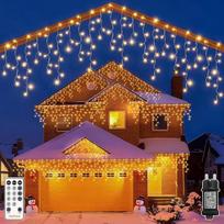 „HeiPard“ „Icicle“ lauko girlianda, šilta balta, 16,2 m, 648 LED, 8 režimai, laikmatis