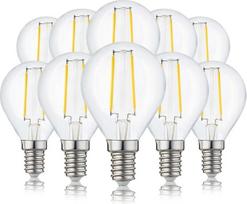 „hellum“ 208115 LED lemputė E14, 10 vnt. pakuotė, 4,2 W, šilta balta LED lemputė, lašeliuko formos, reguliuojamo ryškumo, 470 liumenų, E14 stiliaus LED lemputė, pakeičia 40 vatų lemputę, G45, 2700 kelvinų, šilta balta, 90 Ra, skaidri