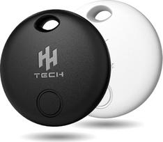 „HH-Tech Smart Tag Lite“ (2 vnt. rinkinys: juodas + baltas) „Apple“ „iOS“ įrenginiams, „Air Tracker“, daiktų ieškiklis, keičiama baterija, leidžia lengvai nustatyti piniginės, rankinės, lagamino ir kitų daiktų buvimo vietą visame pasaulyje naudojant „Appl