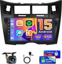 „Hikity“ 4+64GB automobilių radijas su „Android 15“ sistemą, skirtas „Toyota Yaris“ (2005–2011 m.) | „Android 15“, 4+64 G, 9 colių „Incell“ jutiklinis ekranas, belaidis „CarPlay“, „Android“ automobilių sistema, radijas, „Bluetooth“, GPS, „Wi-Fi“, atbulin