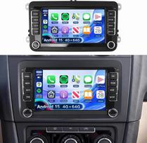 „Hikity“ 4+64G automobilių radijas su 7 colių ekranu, skirtas „VW Golf 5“, „6“, „EOS“, „Polo“, „Passat B6“ ir „Touran“ modeliams | „CarPlay“ ir „Android Auto“ palaikymas, 7 colių radijas su navigacija, 32EQ, FM/RDS, GPS, „Wi-Fi“, „Bluetooth“, 1280 x 720 r