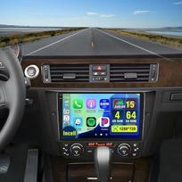 „Hikity“ 4+64G „Android“ automobilių radijas su ekranu, skirtas „BMW 3“ (E90, E91, E92, E93) 2005–2011 m. modeliams, su belaidžiu „CarPlay“, automobilinis radijas 2 DIN, 9 colių „Incell“ ekranas, 1280 x 720, „Android“, FM, RDS, atbulinės eigos kamera