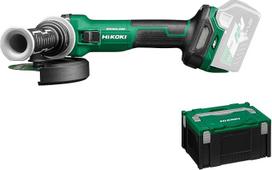 „HiKOKI G3613DVEW2Z“ akumuliatorinis kampinis šlifuoklis, 125 mm lankstusis diskas, 36 V bešepetėlis | Šlifuoklis, kurio galia 1500 W, su AT režimu ir veleno fiksatoriumi, pateikiamas „HSC III“ dėkle, be akumuliatoriaus ir įkroviklio, idealiai tinka 18650