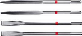 „Hilti“ TE-CX SM/FM 25 dantytų antgalių rinkinys, 4 vnt. (2 smailūs, 2 plokšti) – „SDS Plus“ savaime galąstuviniai dantyti antgaliai, skirti betono ir mūro griovimui, ilgis 250 mm (282311)